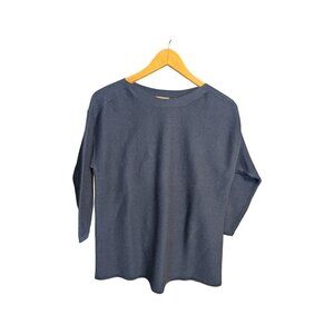 Chico's Women's Sweater Size 1 Dark Blue Top